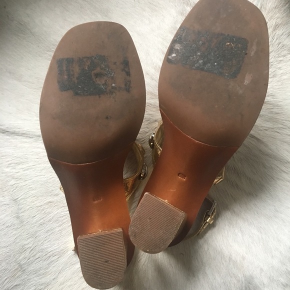 Tory Burch gold sandals - Picture 2 of 5